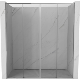 Posuvné sprchové dvere Mexen Rox 190 cm, priehľadné, chróm - 8C2-190-002-01-00