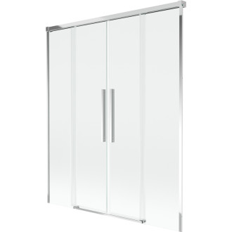 Mexen Rox 2-krídla posuvná vaňová zástena 160 x 150 cm, priehľadná, chróm - 8C9-160-002-01-00