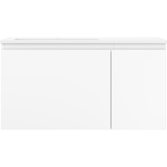 Kúpeľňová skrinka Mexen Orio 90 cm s umývadlom Otis vľavo, 1S, 1D, matná biela - 91A13-09047-3-BBFF01-W18L01