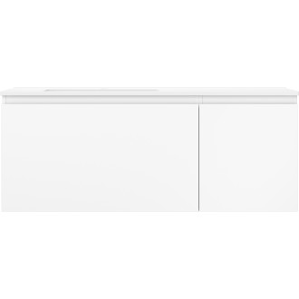 Kúpeľňová skrinka Mexen Orio 120 cm s umývadlom Otis vľavo, 1S, 1D, matná biela - 91A13-12047-3-BBFF01-W18L01