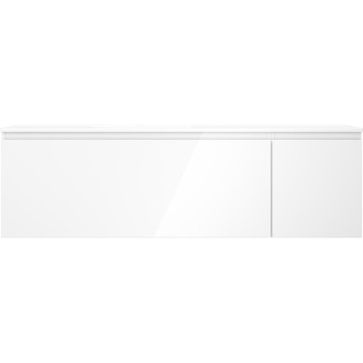 Kúpeľňová skrinka Mexen Orio 160 cm s umývadlom Otis vľavo, 1S, 1D, biely lesk - 91A13-16047-3-BBFF00-W18L00