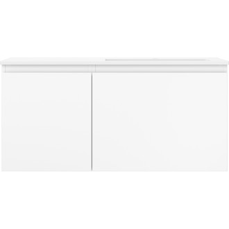 Kúpeľňová skrinka Mexen Orio 100 cm s umývadlom Otis pravé, 1S, 1D, matná biela - 91A13-10047-3-BBFF01-W18P01