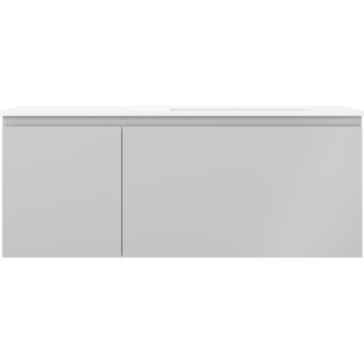Kúpeľňová skrinka Mexen Orio 120 cm s umývadlom Otis pravé, 1S, 1D, matná šedá/matná biela - 91A13-12047-3-BBFF62-W18P01