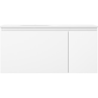 Mexen Orio kúpeľňová skrinka 90 cm s umývadlom Vela vľavo, 1S, 1D, matná biela - 91A13-09047-3-BBFF01-W23L01