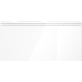 Kúpeľňová skrinka Mexen Orio 100 cm s umývadlom Vela ľavým, 1S, 1D, biely lesk - 91A13-10047-3-BBFF00-W23L00