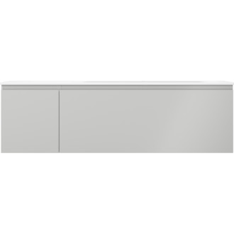 Kúpeľňová skrinka Mexen Orio 160 cm s umývadlom Vela pravá, 1S, 1D, matná šedá/matná biela - 91A13-16047-3-BBFF62-W23P01