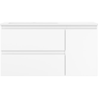 Kúpeľňová skrinka Mexen Orio 90 cm s umývadlom Otis vľavo, 2S, 1D, matná biela - 91A13-09047-3-BBFFF01-W18L01