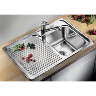 Blanco CLASSIC 40 S 511125 drez s odkvapom, drez vľavo nerez hodvábny lesk drez vstavaný