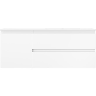 Kúpeľňová skrinka Mexen Orio 120 cm s umývadlom Otis pravá, 2S, 1D, matná biela - 91A13-12047-3-BBFFF01-W18P01