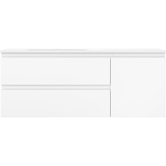 Kúpeľňová skrinka Mexen Orio 120 cm s umývadlom Vela vľavo, 2S, 1D, matná biela - 91A13-12047-3-BBFFFF01-W23L01