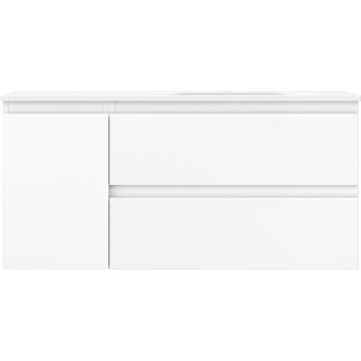 Mexen Orio szafka łazienkowa 100 cm z umywalką Vela prawą, 2S, 1D, biała mat - 91A13-10047-3-BBFFFF01-W23P01