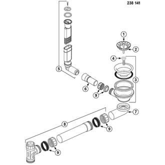 Blanco Sada pro dodatečnou montáž excentrického ovládání příslušenství   118 981