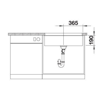 Blanco Rotan 700 U Silgranit šedá vulkán, bez táhla