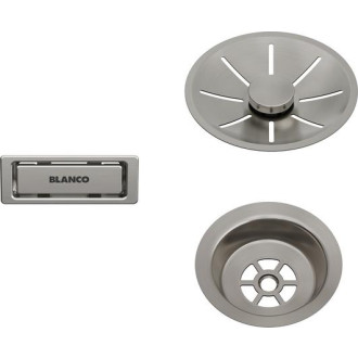 Blanco Odtoková sada s přepadem pro jednodřez příslušenství Satin Platinum 207406