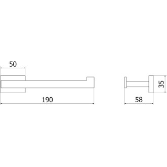 Držiak toaletného papiera Mexen Arno, kartáčovaná meď - 70207333-65