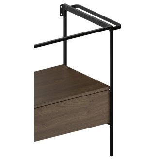 NUBES nábytková nožička, výška 162mm, pre konštrukciu MSAN80N/100N, čierna