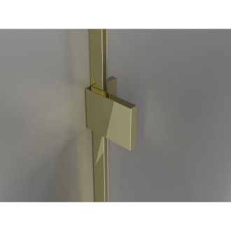 Sprchovací kút Mexen Lunar T s pravými pántami 100 x 120 cm, priehľadný, zlatý - 834T-100-120-50-00-P