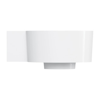 Omnires Ovo M+ umývadlo na dosku / závesné – ľavé, 33 × 34 cm, biela lesk OVO335UWLBP