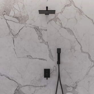 Omnires Darling podomietkový sprchový systém, čierna polomat SYSDA19ABL