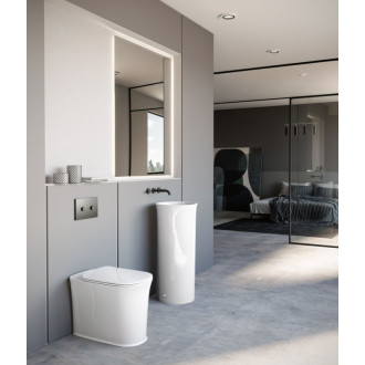 THE NEW YORKER WC misa stojaca, 36,5x60cm, spodný/zadný odpad, biela