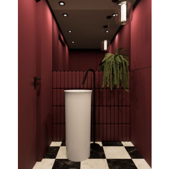 THE NEW YORKER keramické umývadlo voľne stojace, 40x89x40cm, biela