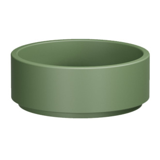 OKE keramické umývadlo na dosku, Ø 40 cm, verde mat