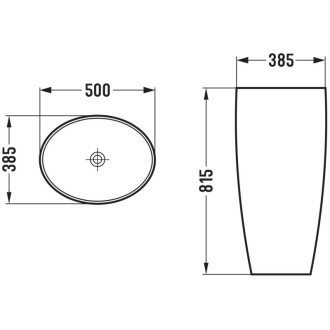Mexen Nea umývačka wolnostojąca 50 x 38 cm, biała - 26055000