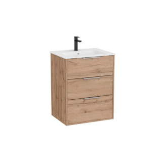 Kúpeľňová skrinka s umývadlom Roca Optica 60x75,7x45,5 cm dub OPT603ZO