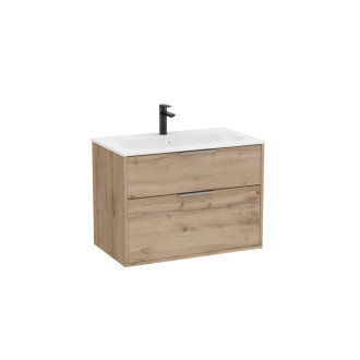Kúpeľňová skrinka s umývadlom Roca Optica 79x58x45, 5 cm dub OPT802ZO