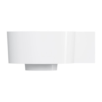 Omnires Ovo M+ umývadlo na dosku / závesné – pravé, 33 × 34 cm, biela lesk OVO335UWPBP