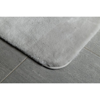 FUZZY kúpeľňová predložka, 60x100cm, 100% polyester, protišmyk, šedá