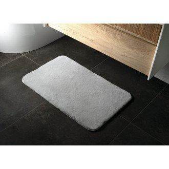 FUZZY kúpeľňová predložka, 60x100cm, 100% polyester, protišmyk, šedá