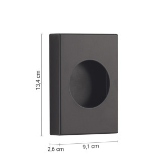 Zásobník hygienických vreciek, 13,4x26x9 cm, čierna mat