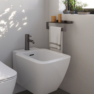 CLEO polička s držiakom uterákov 300mm, gun metal