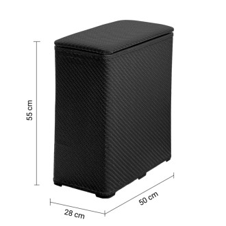 AMBROGIO kôš na bielizeň 50x55x28 cm, čierna