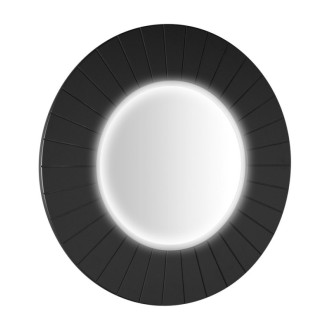 LUMIRO STRIP okrúhle zrkadlo s LED osvetlením v ráme ø 75cm, carina