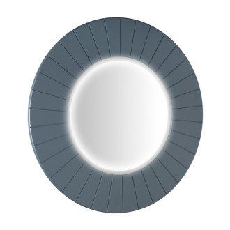 LUMIRO STRIP okrúhle zrkadlo s LED osvetlením v ráme ø 75cm, siena