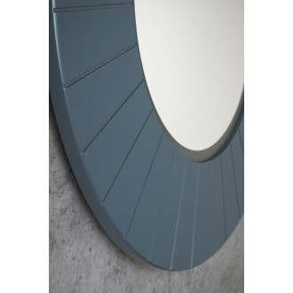 LUMIRO STRIP okrúhle zrkadlo s LED osvetlením v ráme ø 75cm, siena