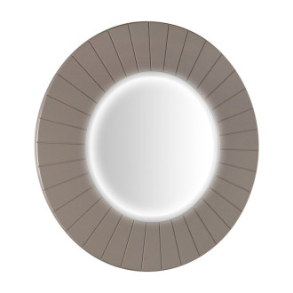 LUMIRO STRIP okrúhle zrkadlo s LED osvetlením v ráme ø 75cm, agila