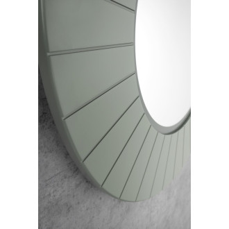 LUMIRO STRIP okrúhle zrkadlo s LED osvetlením v ráme ø 75cm, verde