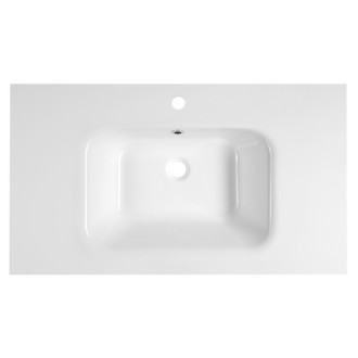 ARECA umývadlo, liaty mramor, 91x51, 5cm, biela