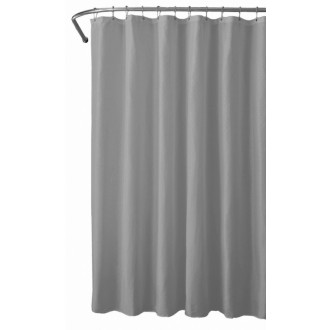 Sprchový záves 180x180cm, polyester, sivá