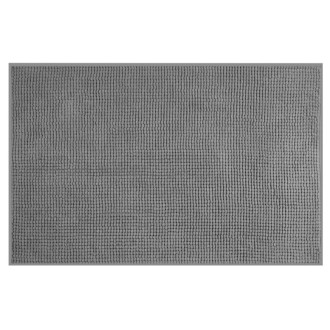 CHENILL kúpeľňová predložka 50x80cm, 100% polyester, sivá