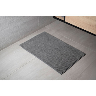 CHENILL kúpeľňová predložka 50x80cm, 100% polyester, sivá