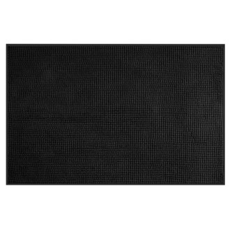 CHENILL kúpeľňová predložka 50x80cm, 100% polyester, čierna