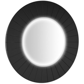 LUMIRO STRIP okrúhle zrkadlo s LED osvetlením v ráme ø 90cm, carina