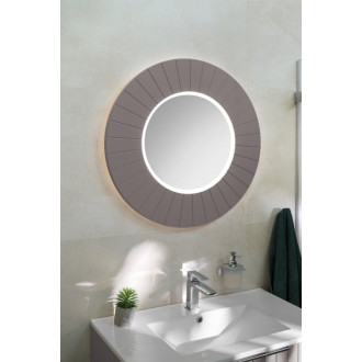 LUMIRO STRIP okrúhle zrkadlo s LED osvetlením v ráme ø 90cm, agila