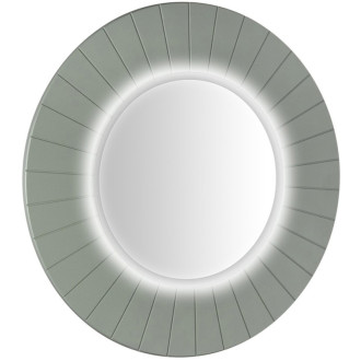 LUMIRO STRIP okrúhle zrkadlo s LED osvetlením v ráme ø 90cm, verde