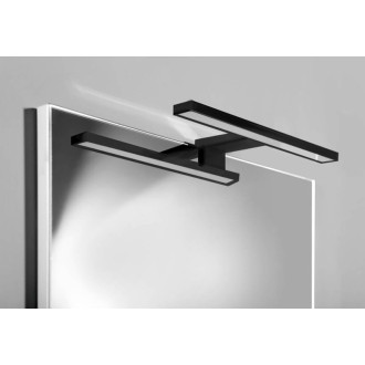 SERAPA LED svietidlo 5W, 230V, 300x40x100mm, IP44, plast, čierna mat