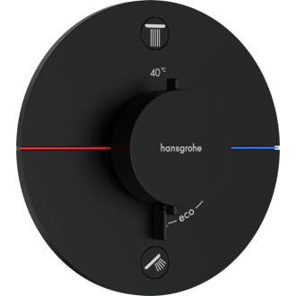 Vaňová batéria Hansgrohe ShowerSelect Comfort S bez podomietkového telesa matná čierna 15554670